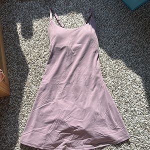 Dusty rose lined and padded athletic dress